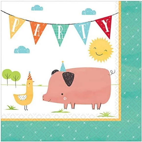 Birthday Party Farm theme bundle NWT